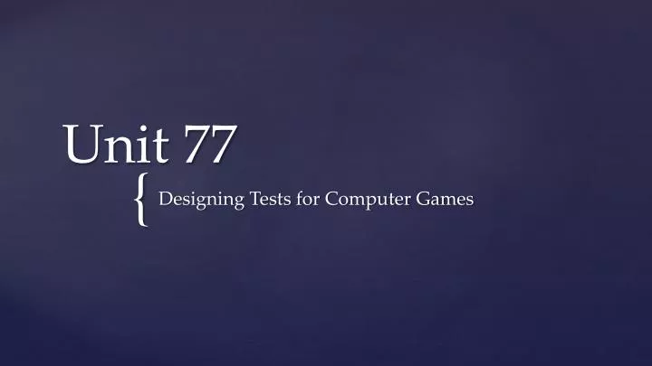 unit 77