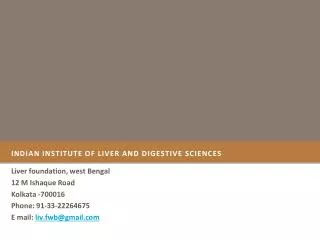 Indian Institute of Liver and Digestive Sciences