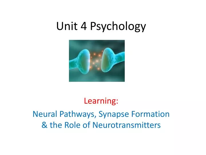 unit 4 psychology