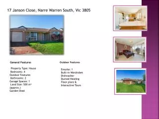 17 Janson Close, Narre Warren South, Vic 3805