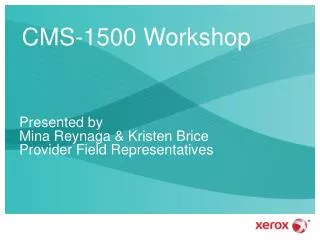 CMS-1500 Workshop