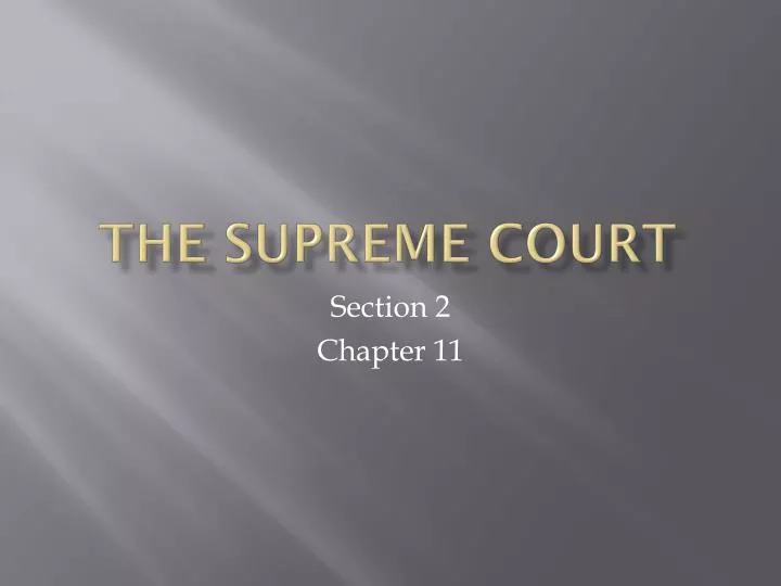 the supreme court