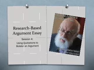 Research-Based Argument Essay