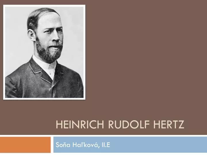 heinrich rudolf hertz