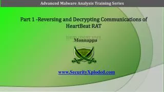 Part 1 -Reversing and Decrypting Communications of HeartBeat RAT