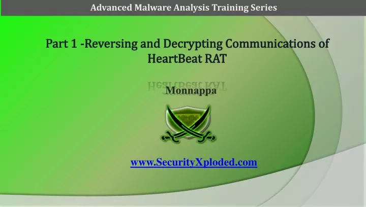 part 1 reversing and decrypting communications of heartbeat rat
