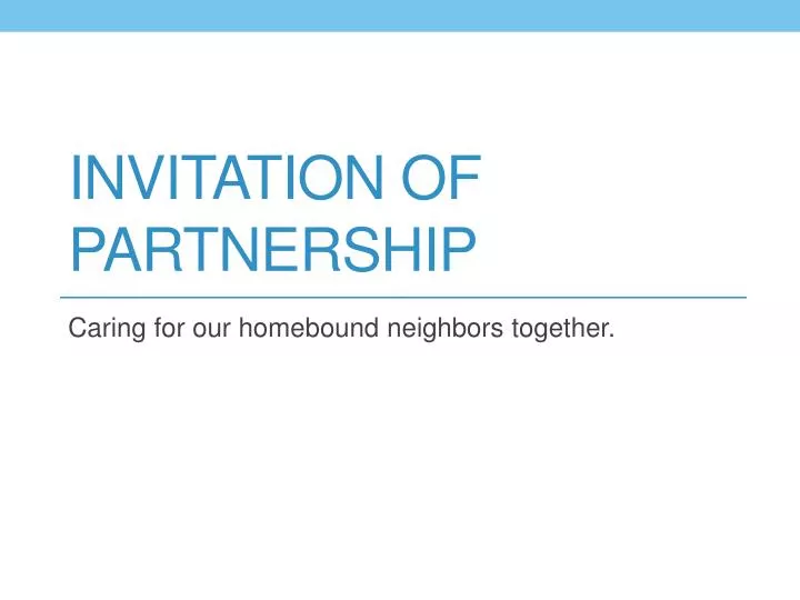 invitation of partnership