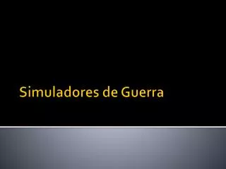 simuladores de guerra