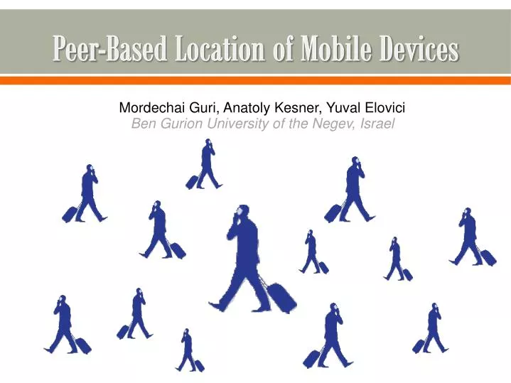 peer based location of mobile devices