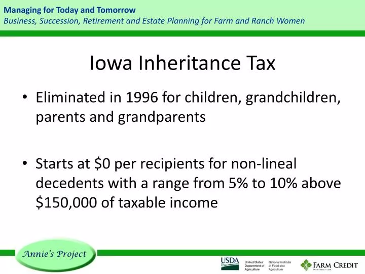 PPT Iowa Inheritance Tax PowerPoint Presentation, free download ID