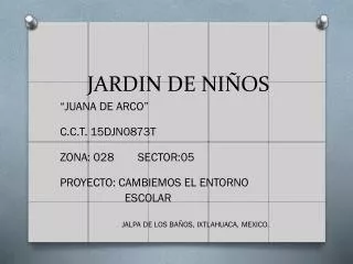 jardin de ni os