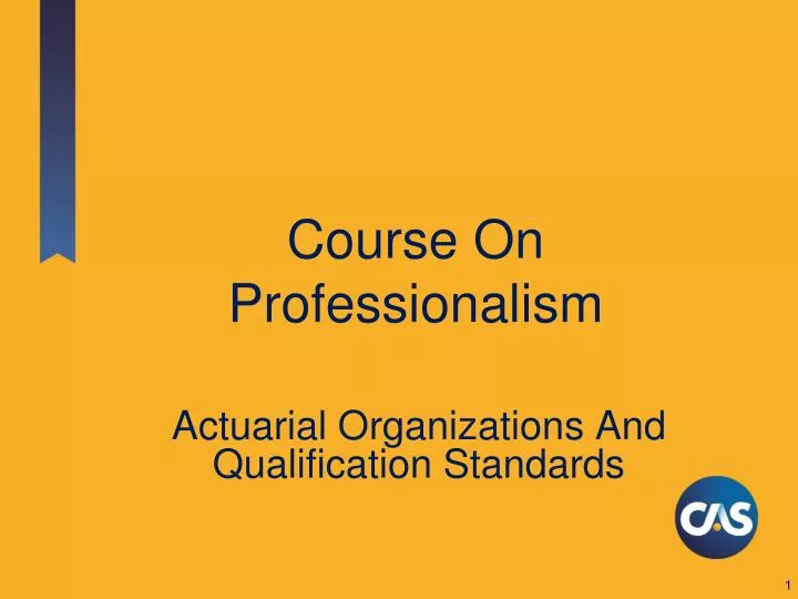 course on professionalism