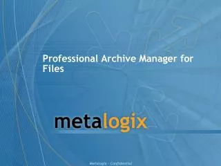 Professional Archive Manager for Files