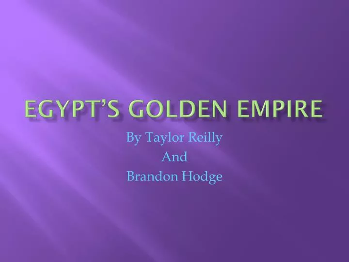 egypt s golden empire