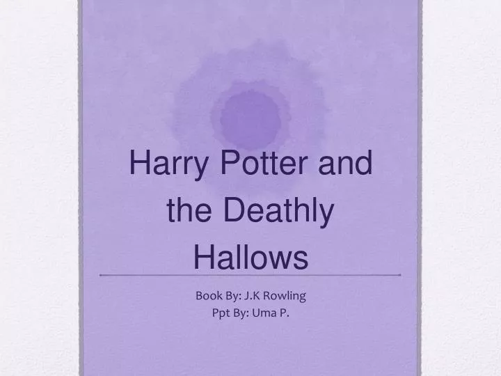 harry potter and the deathly hallows