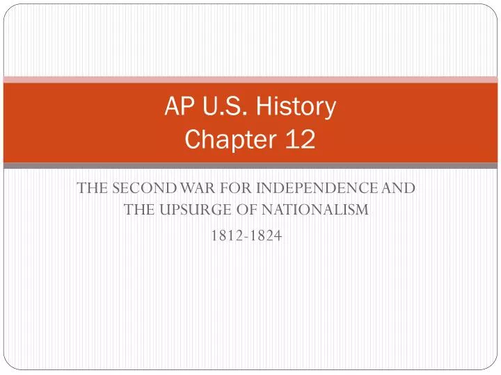 ap u s history chapter 12