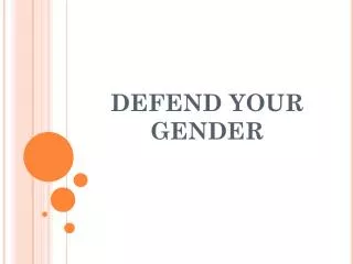 DEFEND YOUR GENDER