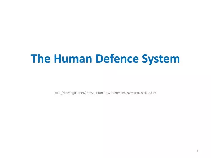 the human defence system