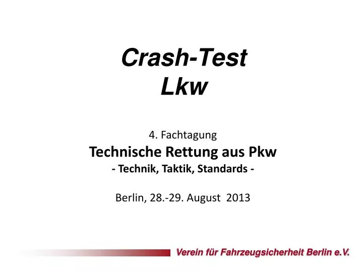 crash test lkw