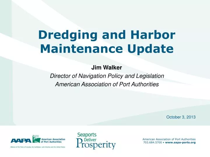 dredging and harbor maintenance update