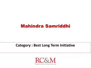 Mahindra Samriddhi