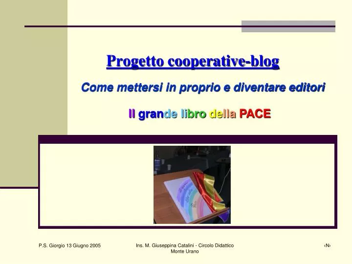 progetto cooperative blog