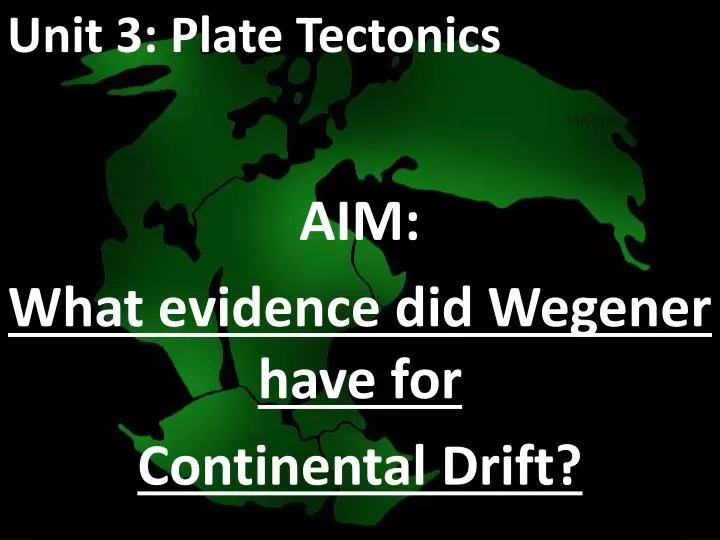 unit 3 plate tectonics