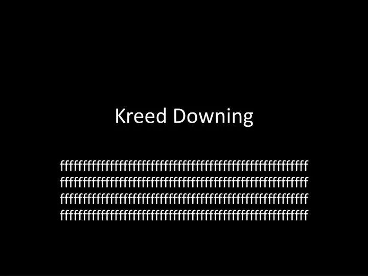 kreed downing
