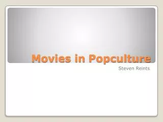 Movies in Popculture