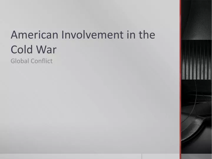 american involvement in the cold war