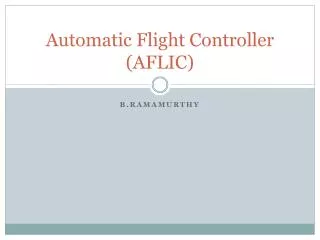 Automatic Flight Controller (AFLIC)