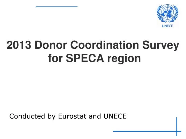 2013 donor coordination survey for speca region