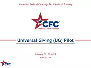 Combined Federal Campaign 2013 National Training