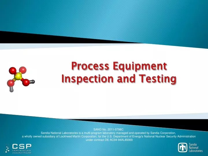 process equipment inspection and testing