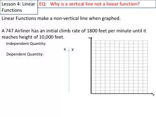 Lesson 4: Linear Functions