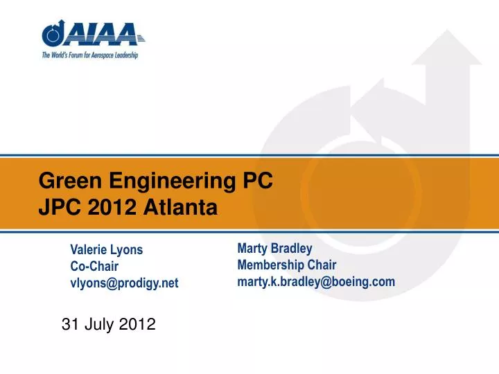green engineering pc jpc 2012 atlanta