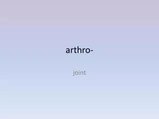 arthro