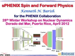 Kenneth N. Barish for the PHENIX Collaboration 28 th Winter Workshop on Nuclear Dynamics