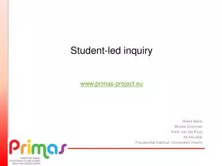 Student-led inquiry primas-project.eu