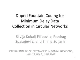 Doped Fountain Coding for Minimum Delay Data Collection in Circular Networks