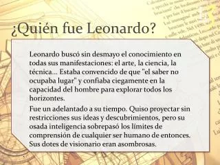 qui n fue leonardo