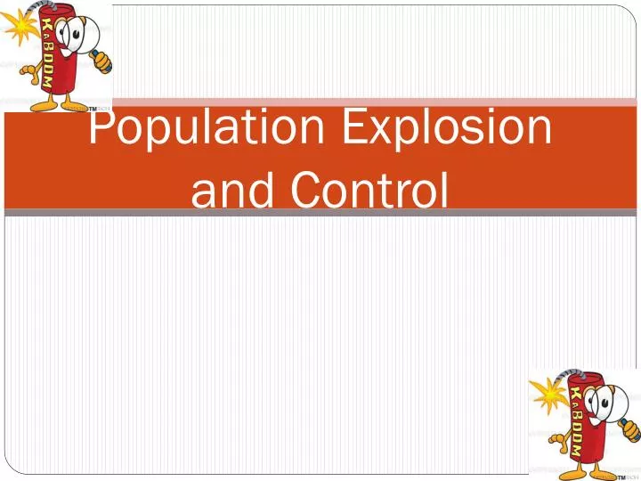 population explosion and control