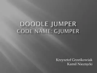 doodle jumper code name gjumper