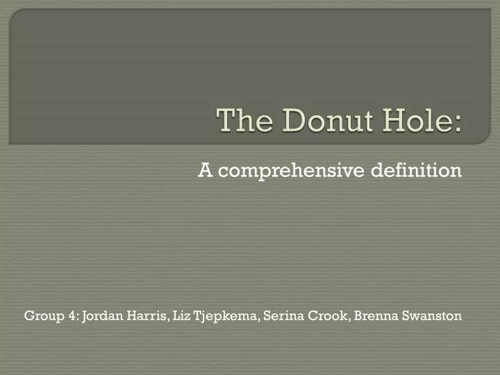 the donut hole