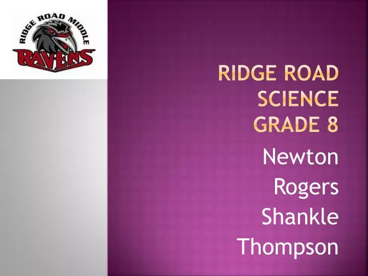 ridge road science grade 8