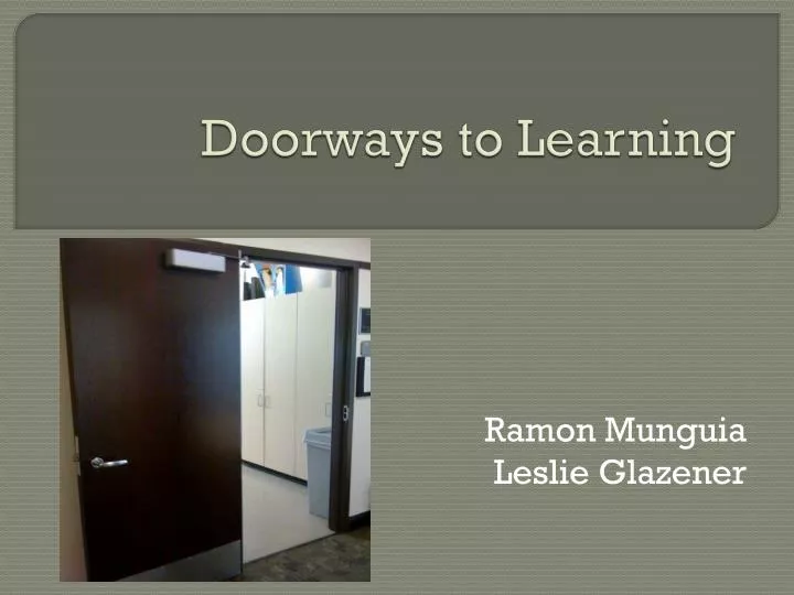 doorways to learning