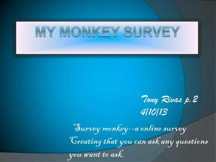 my monkey survey