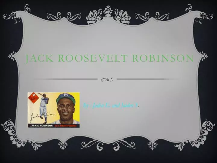 jack roosevelt robinson