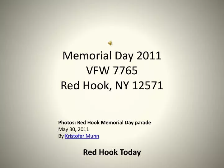 memorial day 2011 vfw 7765 red hook ny 12571