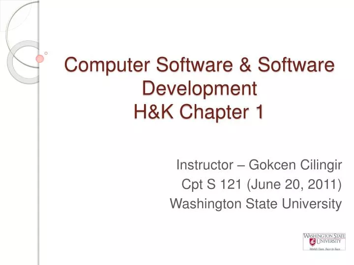 computer software software development h k chapter 1